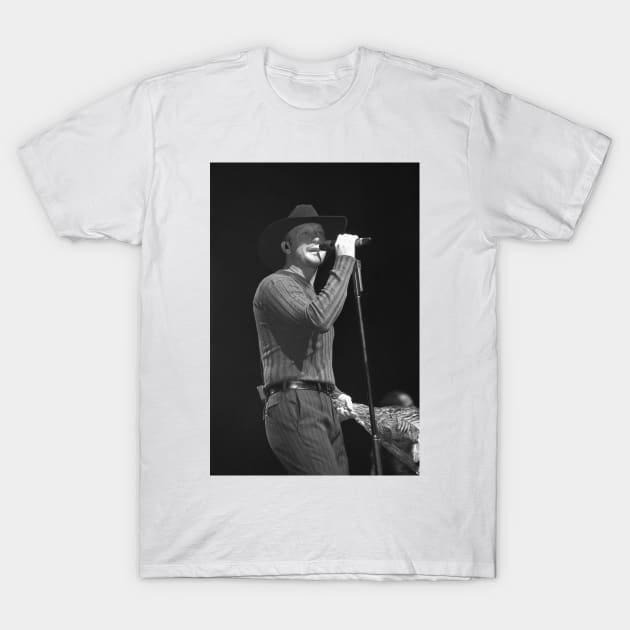 Tim McGraw BW Photograph T-Shirt by Concert Photos